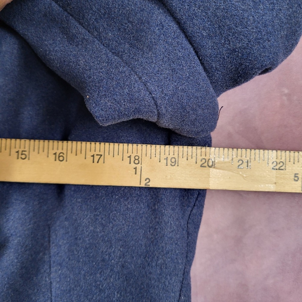 VINTAGE 1951 Wearbest Coat Co Wool Overcoat Blue 85 28oz USAF Size 35S MENS SMAL - Picture 9 of 16